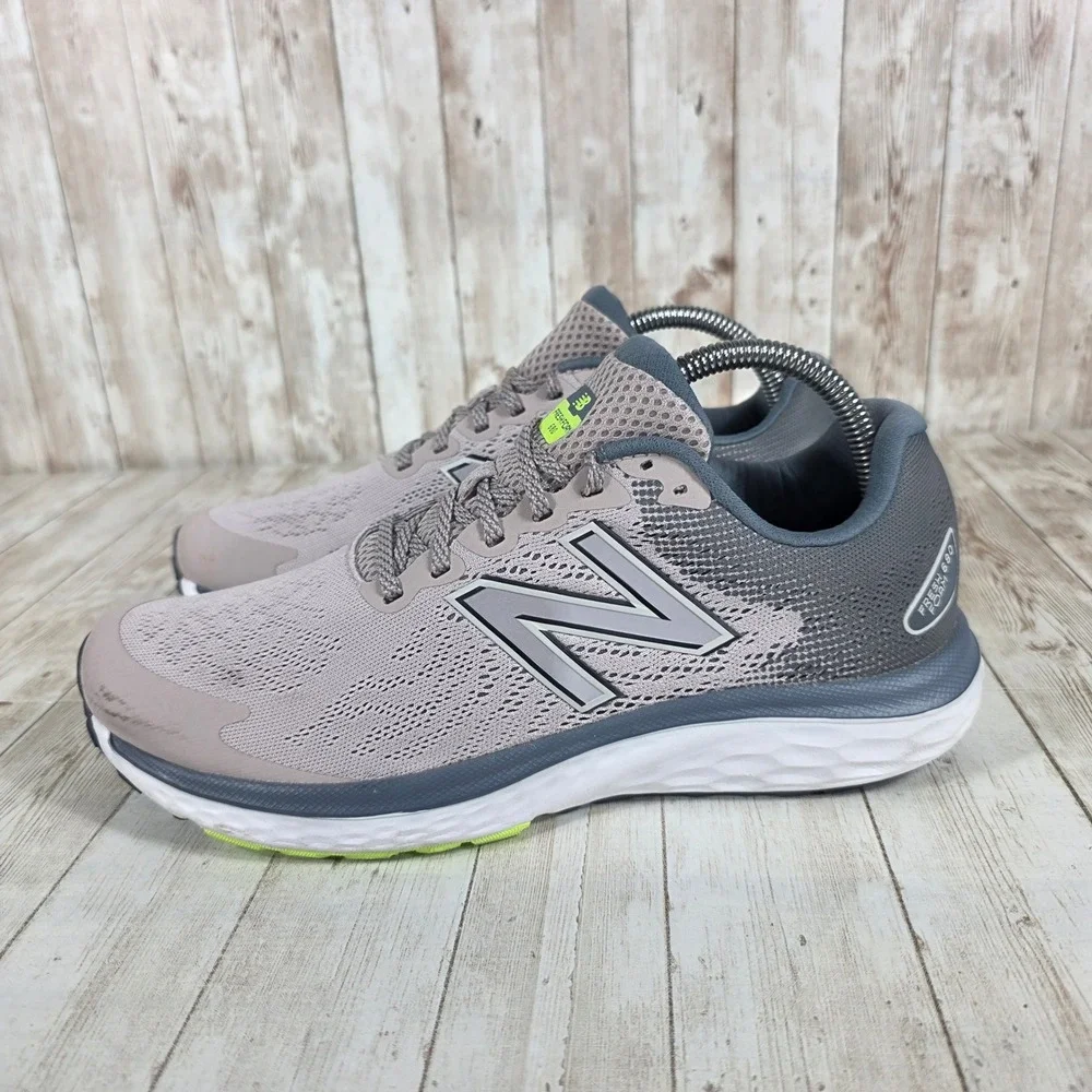 New Balance W680LR7 Women's Running Shoes Gray Mesh Fresh Foam Size 10‎